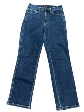 Judy Blue Womens Straight Leg Dark Wash Denim Jeans Size 7/28 JB88575 Stretch
